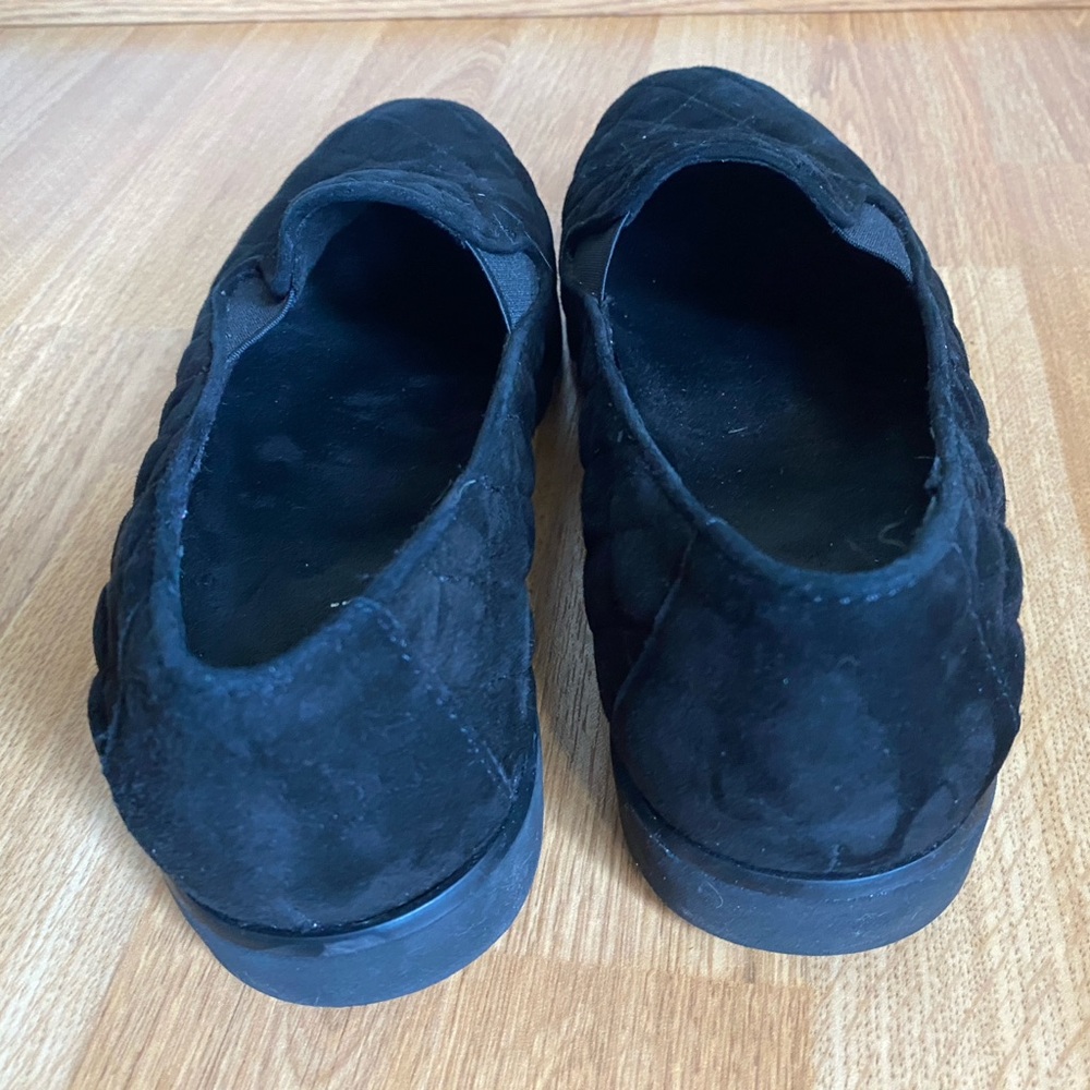 NWOT/EUC Vaneli Women's Black Quilted Suede Loafers | size 8 1/2 W | worn once - Picture 6 of 7